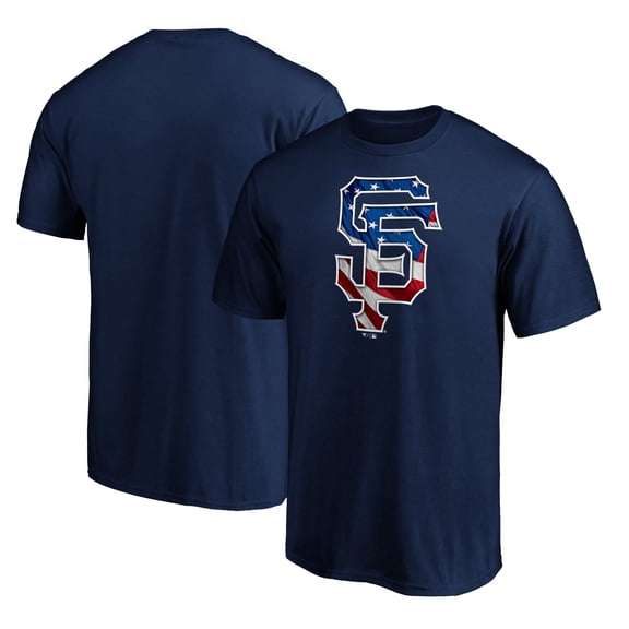 Men's Navy San Francisco Giants Team Banner Wave T-Shirt