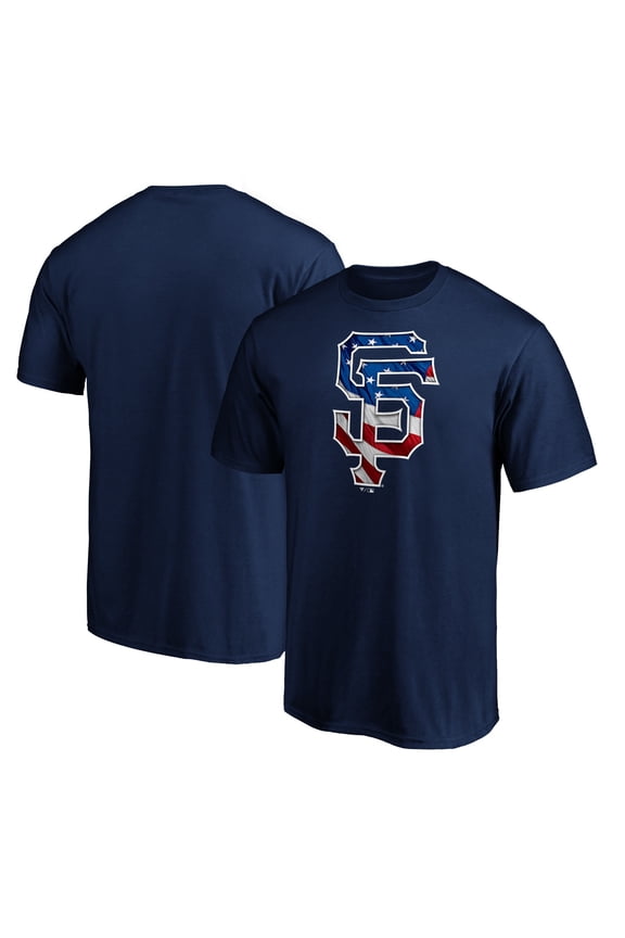 Men's Navy San Francisco Giants Team Banner Wave T-Shirt