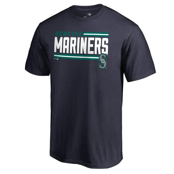 Men's Navy Seattle Mariners Onside Stripe T-Shirt