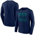 thumbnail image 1 of Men's  Navy Seattle Mariners Sea Us Rise Long Sleeve T-Shirt, 1 of 2
