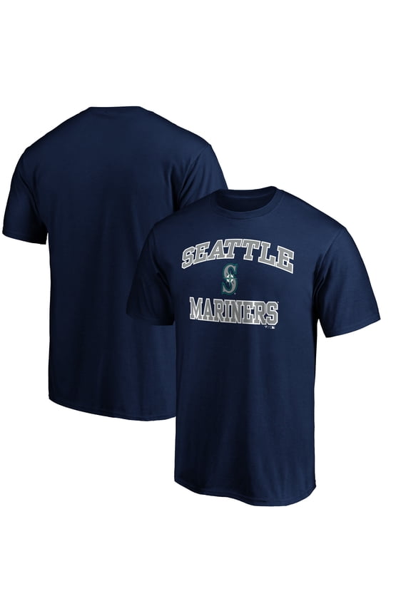 Men's Navy Seattle Mariners Heart & Soul T-Shirt