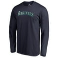 thumbnail image 1 of Men's Navy Seattle Mariners Team Wordmark Long Sleeve T-Shirt, 1 of 3