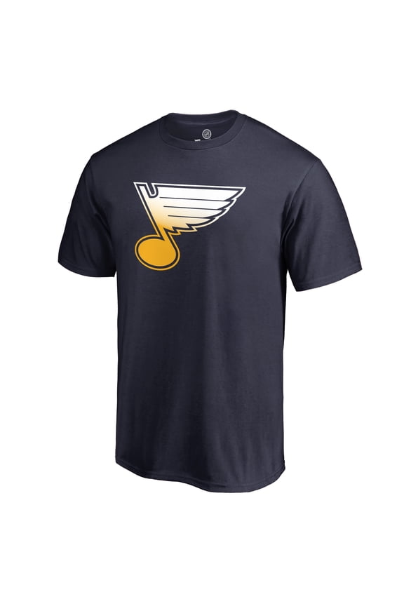 Men's Navy St. Louis Blues Gradient Logo T-Shirt