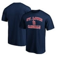 thumbnail image 1 of Men's Navy St. Louis Cardinals Heart & Soul T-Shirt, 1 of 3