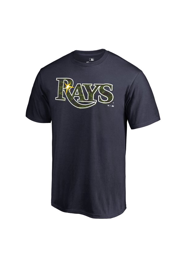 Men's Navy Tampa Bay Rays Armed Forces Wordmark T-Shirt