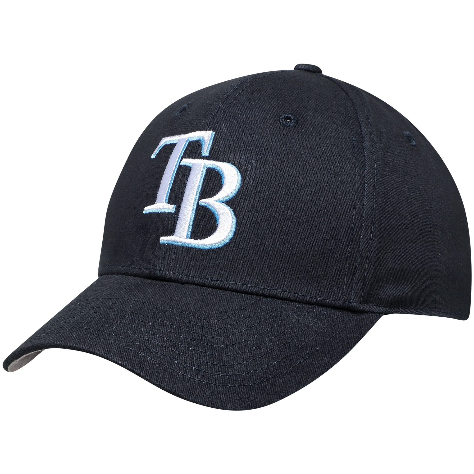 Men's Navy Tampa Bay Rays Basic Team Color Adjustable Hat - OSFA 