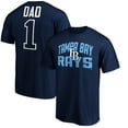 thumbnail image 1 of Men's Navy Tampa Bay Rays Father's Day #1 Dad T-Shirt, 1 of 3