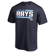 Mens Navy Tampa Bay Rays Onside Stripe T-Shirt
