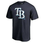 Mens Navy Tampa Bay Rays Splatter Logo T-Shirt