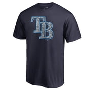 Mens Navy Tampa Bay Rays Static Logo T-Shirt