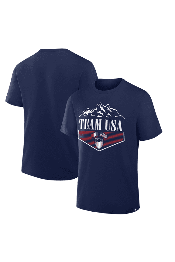 Men's Navy Team USA 2026 Winter Olympics Diamond T-Shirt