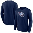 thumbnail image 1 of Men's Navy Tennessee Titans Primary Team Logo Long Sleeve T-Shirt, 1 of 3