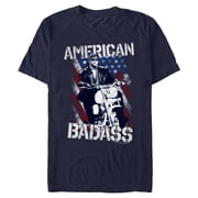 Mens Navy The Undertaker American Badass T-Shirt