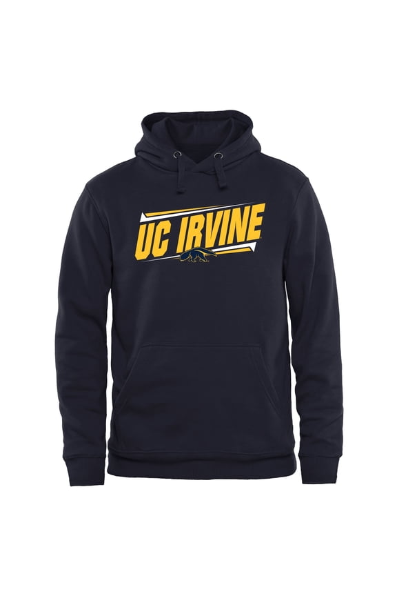 Men's Navy UC Irvine Anteaters Double Bar Pullover Hoodie