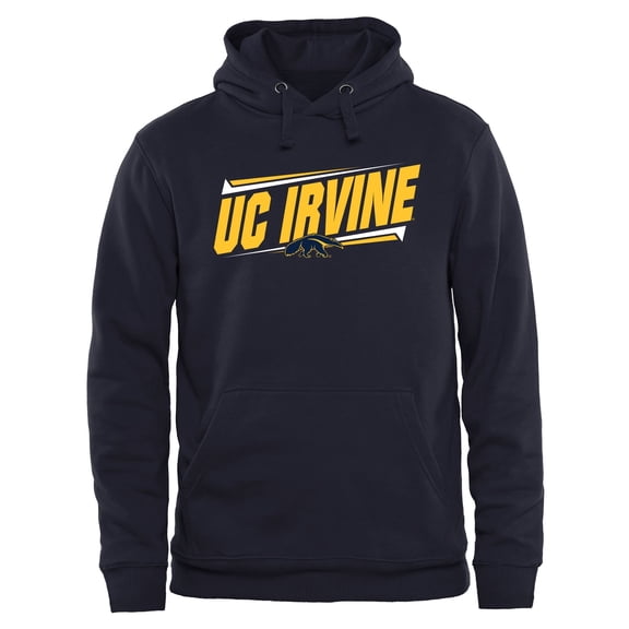Men's Navy UC Irvine Anteaters Double Bar Pullover Hoodie