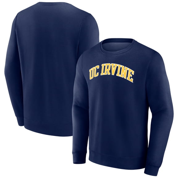 Men's Navy UC Irvine Anteaters Short Name Fleece Pullover Sweatshirt