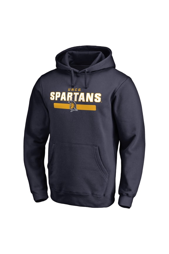 Men's Navy UNCG Spartans Team Strong Pullover Hoodie