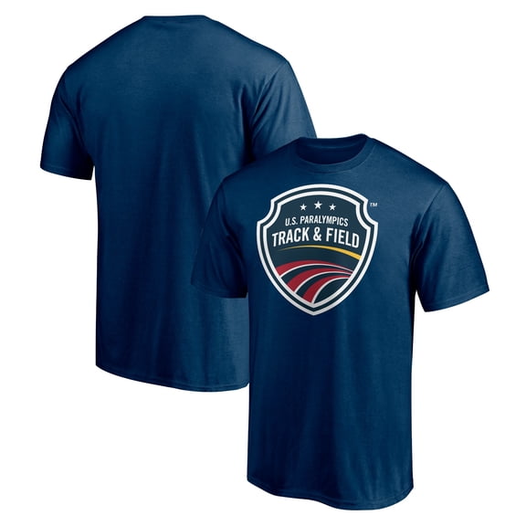 Men's Navy USA Track & Field U.S. Paralympics Core Primary Logo T-Shirt