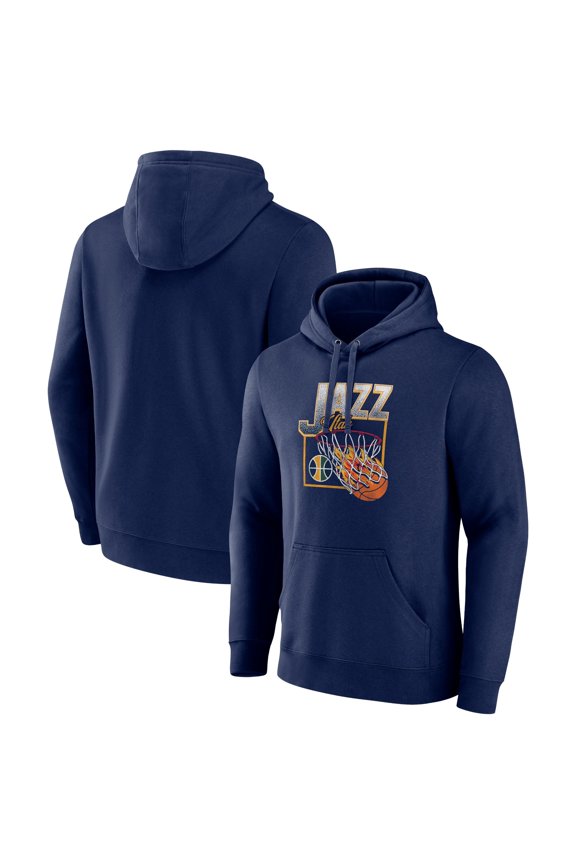 Men's Navy Utah Jazz Alley Oop Pullover Hoodie