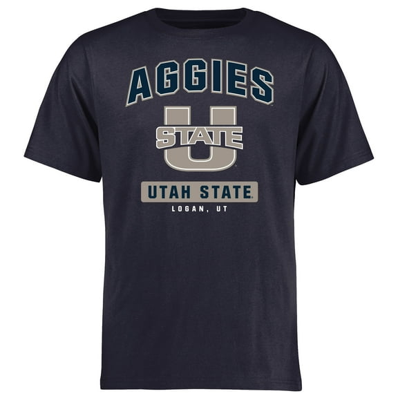 Men's Navy Utah State Aggies Campus Icon T-Shirt