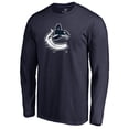 thumbnail image 1 of Men's Navy Vancouver Canucks Splatter Logo Long Sleeve T-Shirt, 1 of 4