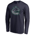 thumbnail image 1 of Men's Navy Vancouver Canucks Static Logo Long Sleeve T-Shirt, 1 of 3