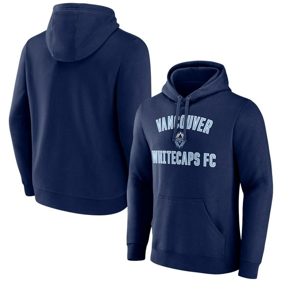 Men's Navy Vancouver Whitecaps FC Victory Arch Logo Pullover Hoodie