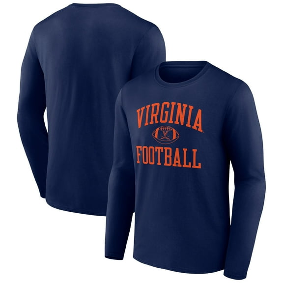 Men's Navy Virginia Cavaliers First Sprint Team Long Sleeve T-Shirt