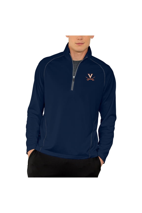 Men's Navy Virginia Cavaliers Vansport Performance Quarter-Zip Pullover Jacket