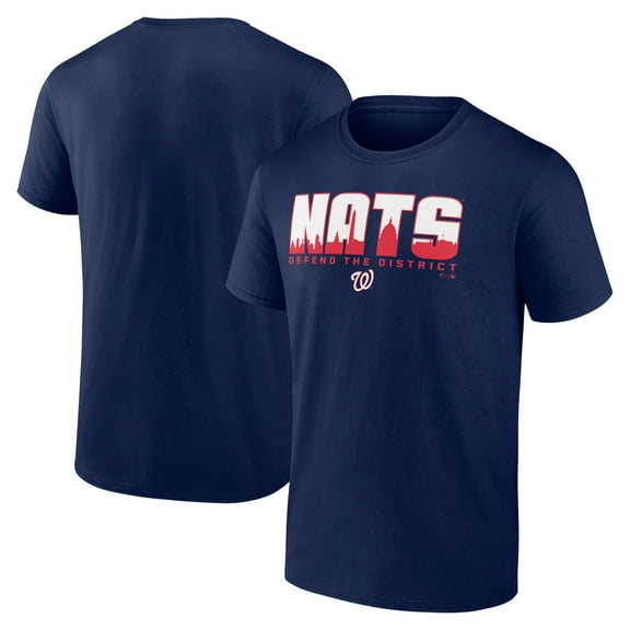 Men's Navy Washington Nationals Defend the District T-Shirt