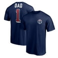 thumbnail image 1 of Men's Navy Washington Wizards Number One Dad T-Shirt, 1 of 3