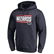 Mens Navy Washington Wizards Onside Stripe Pullover Hoodie
