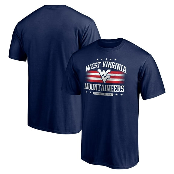 Men's Navy West Virginia Mountaineers Americana T-Shirt