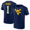 thumbnail image 1 of Men's Navy West Virginia Mountaineers Father's Day #1 Dad T-Shirt, 1 of 3