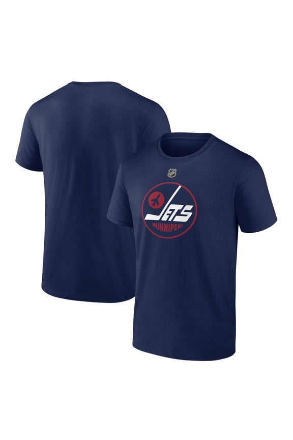 Men's Navy Winnipeg Jets Alternate Logo T-Shirt