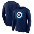 thumbnail image 1 of Men's Navy Winnipeg Jets Proclamation Long Sleeve T-Shirt, 1 of 3