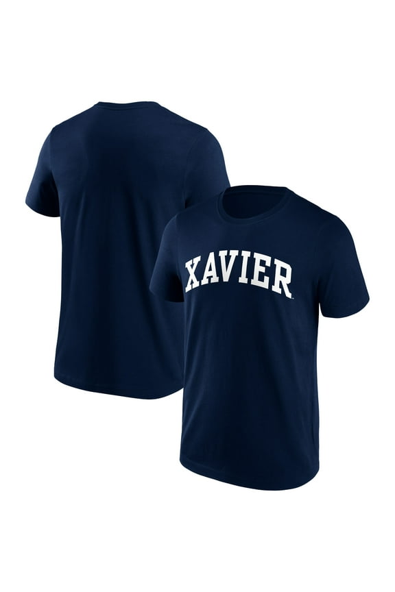 Men's Navy Xavier Musketeers Basic Team Arch T-Shirt