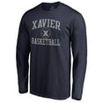 thumbnail image 1 of Men's Navy Xavier Musketeers In Bounds Long Sleeve T-Shirt, 1 of 3