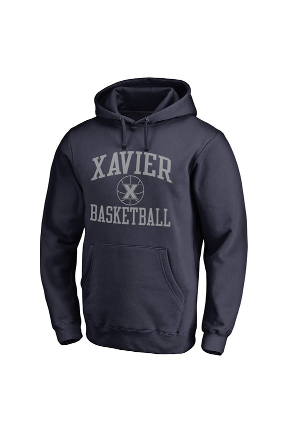 Men's Navy Xavier Musketeers In Bounds Pullover Hoodie