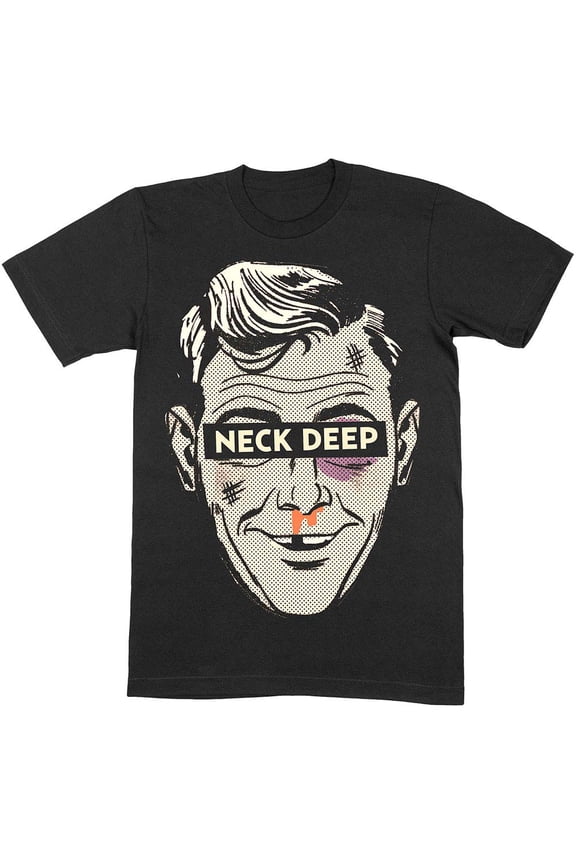 Men's Neck Deep Ned Slim Fit T-shirt Small Black