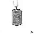 thumbnail image 1 of Men's Necklace Allah Muslim Pendant Islamic Je Koran Steel Arabic M7D8, 1 of 1