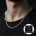 thumbnail image 1 of Mens Cuban Link Chain Necklace Link Chain Necklace Link for a Link Chain Necklace Features To My Man When You Wear This Promise Necklace Remember I You More than, 1 of 7