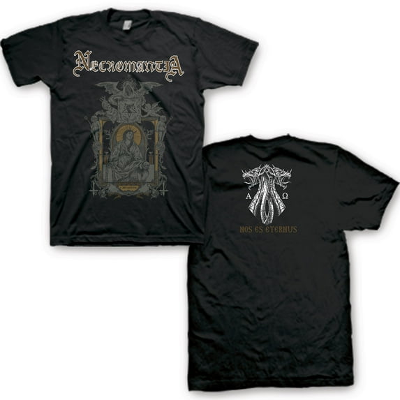 Men's Necromantia Antichrist Tee T-shirt X-Large Black