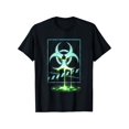 thumbnail image 1 of Men's Neon Glowing Biohazard Graphic T-Shirt, 1 of 6