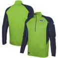 thumbnail image 1 of Men's Neon Green Seattle Seahawks Combine Authentic Two-a-Days Half-Zip Jacket, 1 of 3