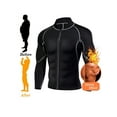 thumbnail image 1 of Men's Neoprene Weight Loss Sauna Shirt Suit Long Sleeve Hot Sweat Body Shaper Tummy Burner Slimming Workout, 1 of 5
