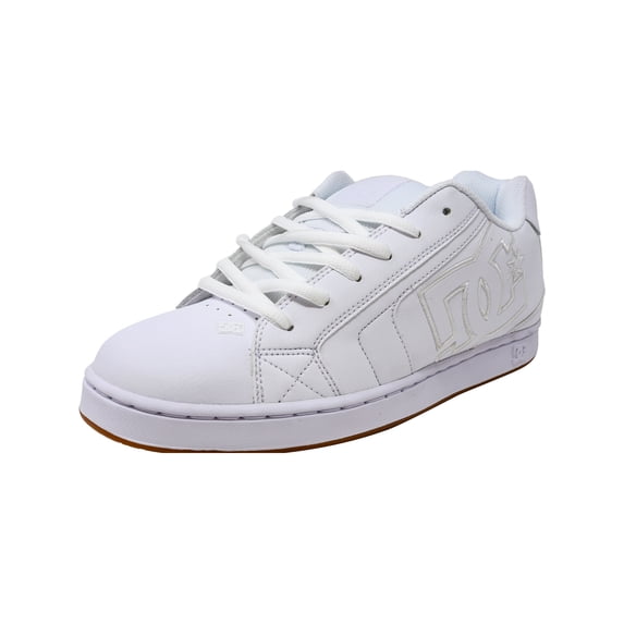 Men's Net White / Gum Ankle-High Leather Skateboarding Shoe - 13M