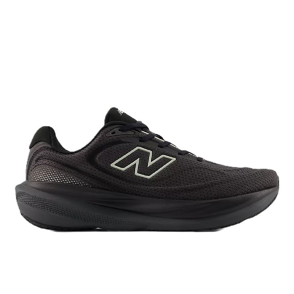 New Balance Men's 1080v15, Black/Faded Black-Olivine, 11, Standard