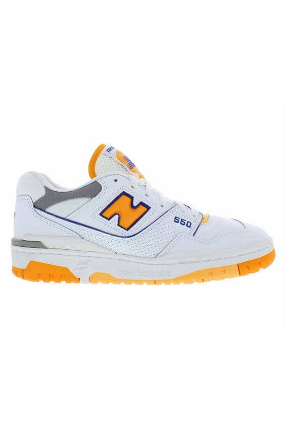 550 Mens Shoes Size 8, Color: White/Orange