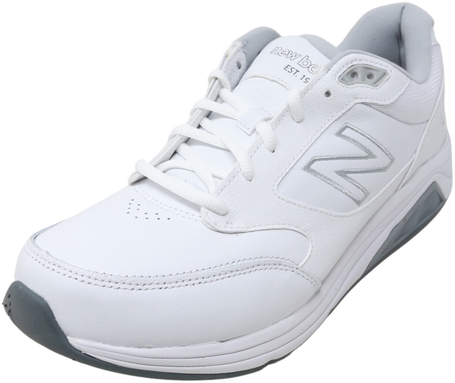 Men's New Balance, 928v3 Walking Shoe MW928WT3 White Leather Sneaker ...